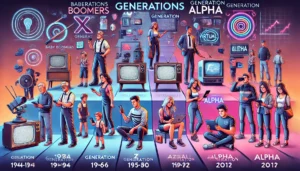 Scopri di più sull'articolo Nuove generazioni: Boomer, Generazione X, Y e Millennials