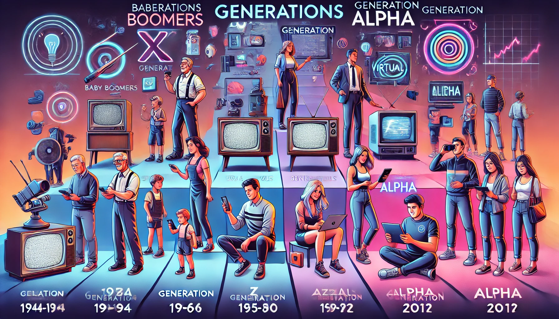 Scopri di più sull'articolo Nuove generazioni: Boomer, Generazione X, Y e Millennials