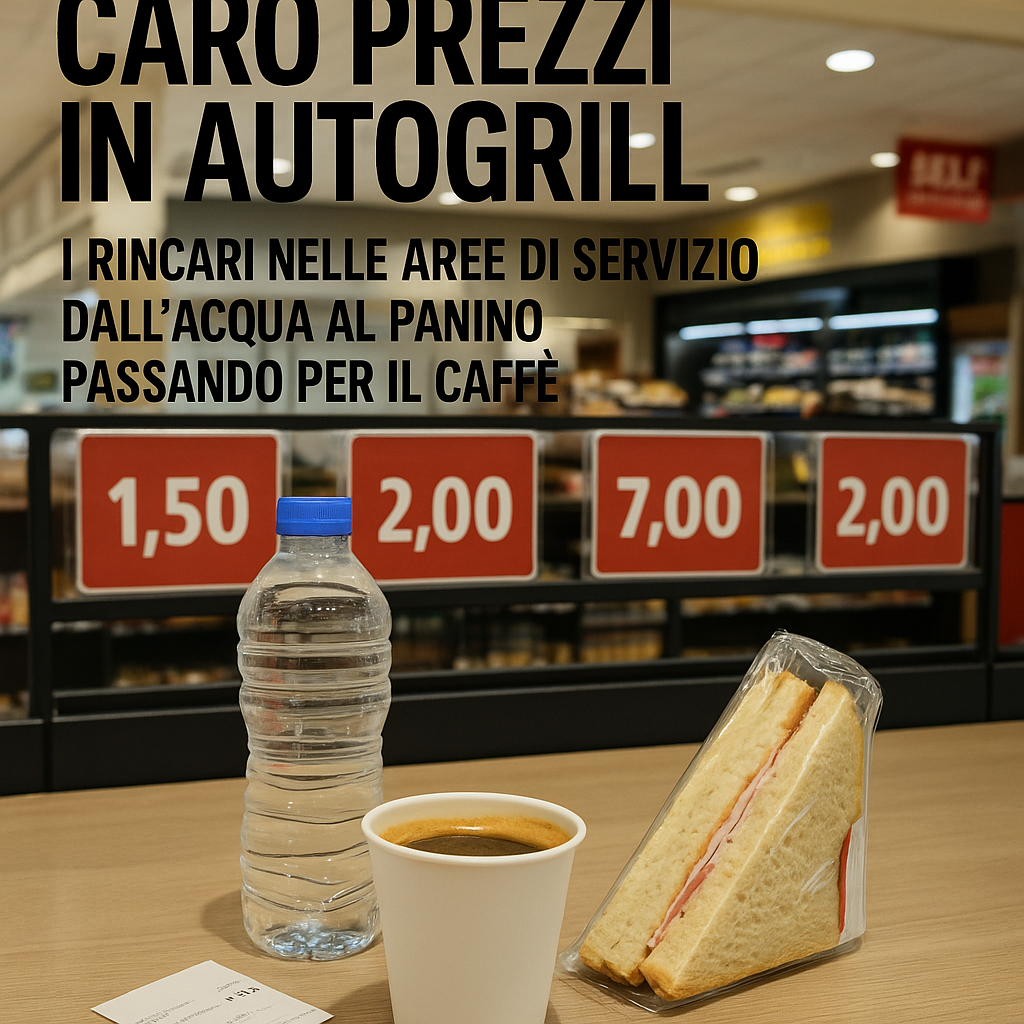 Scopri di più sull'articolo Caro prezzi in autogrill: un espresso di rabbia a 1,50 euro