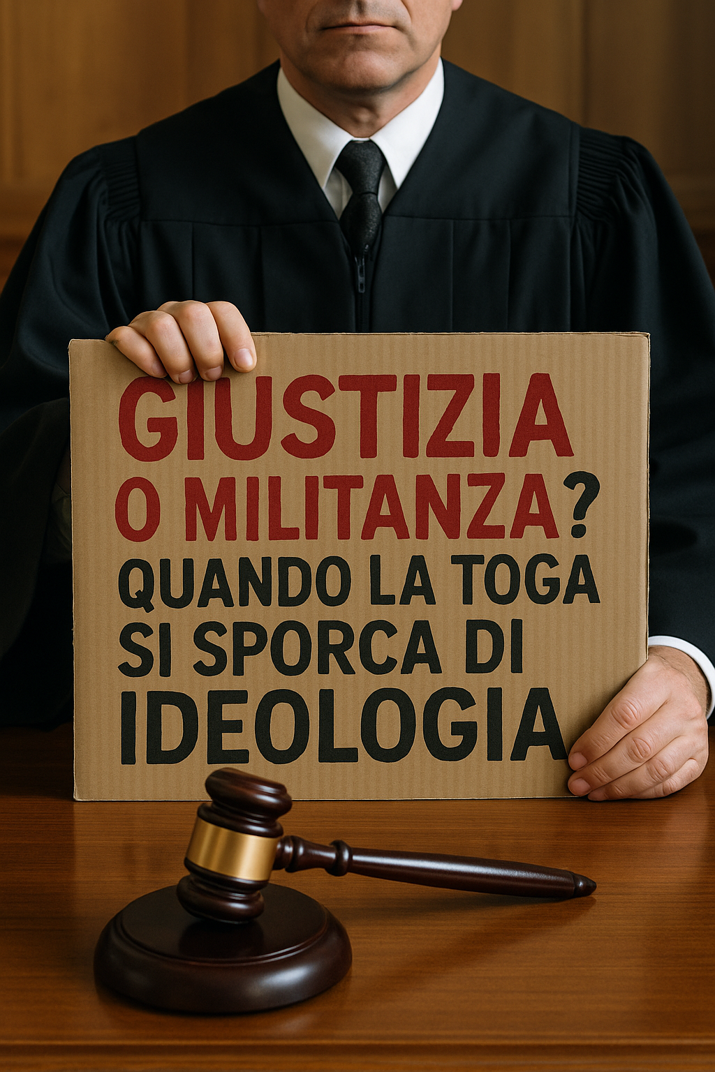 Scopri di più sull'articolo Giustizia o militanza? Quando la toga si sporca di ideologia