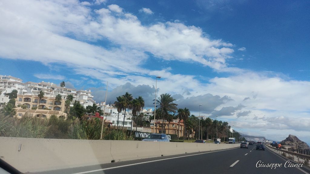 Viaggio verso Malaga in Spagna