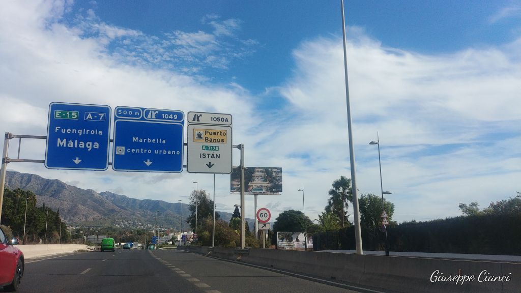 Viaggio verso Malaga in Spagna