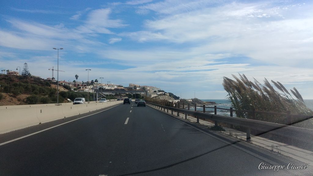 Viaggio verso Malaga in Spagna
