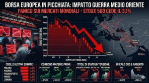 Scopri di più sull'articolo Borse in profondo rosso per la crisi in Medio Oriente