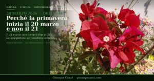 Scopri di più sull'articolo Perché la primavera inizia il 20 marzo e non il 21