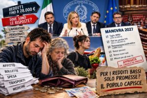 Manovra 2027: i redditi bassi restano in attesa